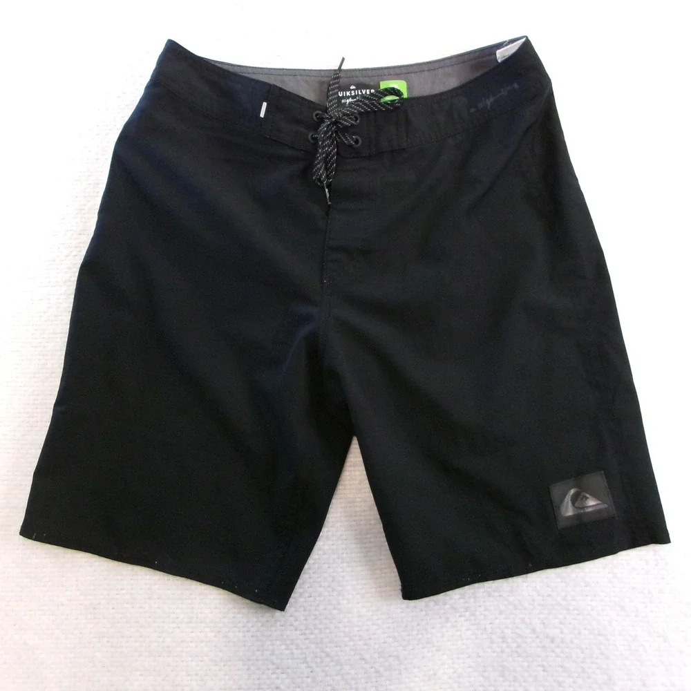 QUIKSILVER‎ Men's Highline Kaimana Boardshorts Size 28 Black 4-Way Stretch Swim